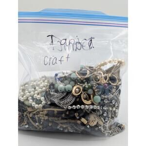 Jewelry Lot Danica Repurpose Bag Over 4 Pounds Beads & Possible Wearable Pieces